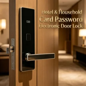 Modern Black Smart Lock Stainless Steel Handle Electronic Security Door Lock for Home Interior Entry