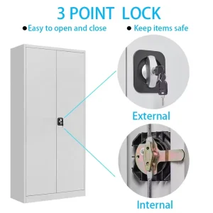 Modern Chinese Multi-functional Steel Closet Custom Almirah Cabinet Locker for Bedroom Living Room Hotel Use Adjustable