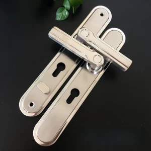 Modern Mechanical Lock Security Door Anti Theft Door for Home Use Entry Stainless Steel 304 Matte Black Reinforced Anti Theft