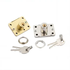 Modern Metal Furniture Drawer Lock with Copper Key for Office School Bathroom Villa & Entrance Use