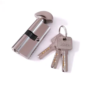 Modern Safety Door Hardware Single Open Lock Cylinder Iron Brass Key Zinc Alloy Brass Chrome Nickel Finish Hotel Use 1 Year