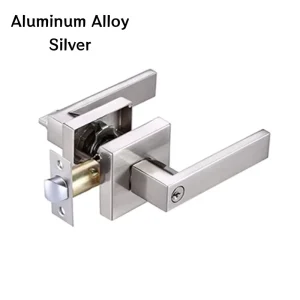 Modern Three-Bar Aluminum Alloy Mechanical Door Lock for Bedrooms Apartments or Kitchens