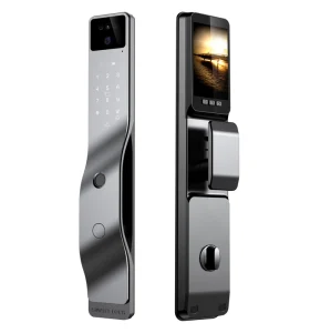 Modern WiFi Smart Door Lock with 3D Face Recognition Video Intercom Camera and Monitor