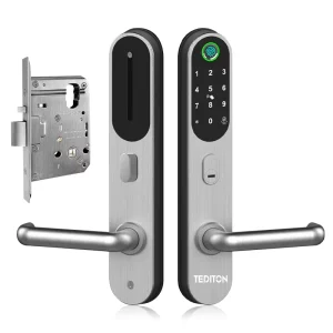 Mortise Smart Sliding Door Lock with 304 Stainless Steel, Fireproof and Waterproof Design
