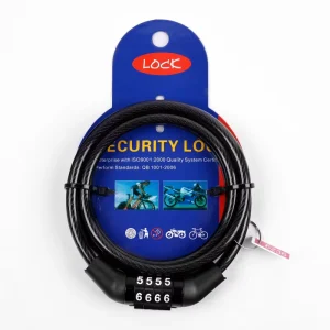 Motorcycle Anti Theft Lock Bike Lock 4 Digit Bicycle Cable Combination Lock