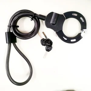 Motorcycle Handcuffs Chain Lock Use 3 Keys Double Lock Bike Lock