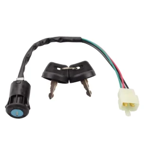 Motorcycle Ignition Key Switch Lock 4 Wires 30cm Wire Harness