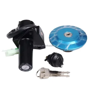 Motorcycle Ignition Switch Oil Tank Cover Front Lock Electric Door Lock Set for YBR 125