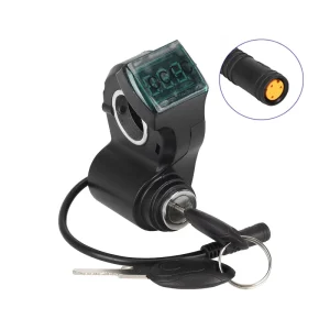 Motorcycle Parts Universal Motorcycle Lock 24V 36V 48V 60V 72V Scooter Throttle Electric Lock With Key
