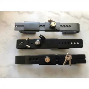 New Customized 8mm Black Painted A3 Steel Welding Trailer Hitch Lock for Shipping Container Security Door Lock