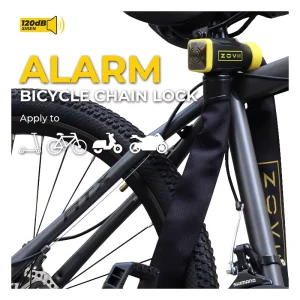 New Design Hardened Steel Smart Alarm Anti theft IP67 Waterproof 3 Key 8mm 1200mm Chain Strong Durable Motorcycle Security Lock