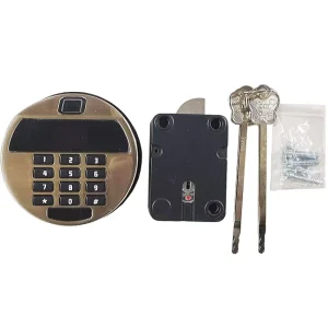 New Design LS 218 Safe Fingerprint Lock with Emergency Key for Safe Box Cash Door Only Two Part easy to Install
