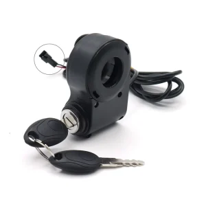 New Design Universal Motorcycle Lock Black Electric Lock with Key 24V 36V 48V 60V 72V for Motorcycle Parts