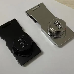 No-Drill Zinc Alloy Password Cabinet Door Lock for File and Clothing Cabinets and Refrigerators with Sliding Belt