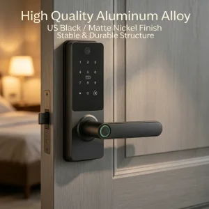 Nordic Smart Entrance Lock Aluminium Alloy WiFi Smart Lock Multi-Unlock for Residential Use