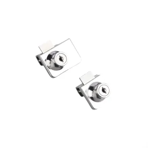 OEM Customized Zinc Alloy Cabinet Door Lock Parts Chrome Plated Display Case Key Unlock for Bedroom Hotel School Bathroom