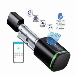 OEM Euro Cylinder TTlock APP Adjustable Cylinder Size Smart Cylinder Fingerprint Door Lock S1