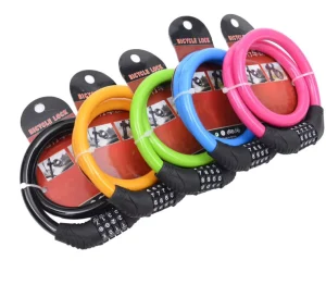 OEM Good Quality Lock Various Kinds Combination Digit Password Motorcycle Lock Chain Steel Wire Cable Bike Bicycle Lock