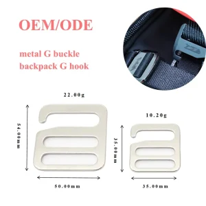 OEM Heavy duty Metal G hook Buckle with Multi slot Webbing Design for Enhanced Stability Suitable for Backpacks Tactical Gear