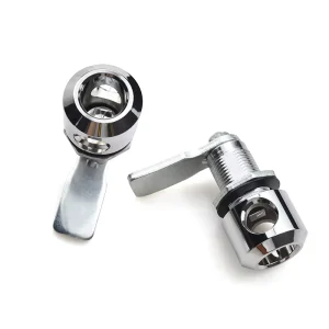 Office Desk Furniture Cabinet Cam Lock Latch Letterbox Lock Cylinder Zinc Alloy Stainless Steel Silver