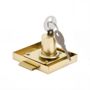 Office Desk Square Iron Cabinet Drawer Lock with Key for Gym, Warehouse, Hotel, and Exterior Use