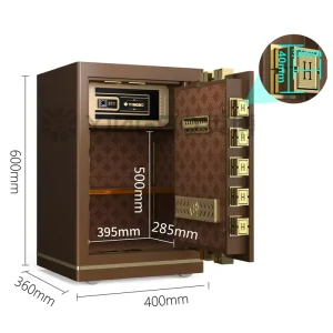 Office Electronic Fingerprint Password Lock Safe Box Intelligent Alarm Safe Steel