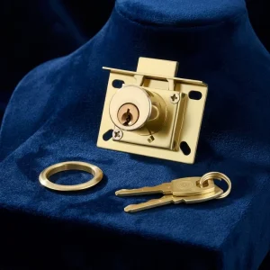 Office Furniture Desk Cabinet Drawer Lock with Iron Key for Bedroom, School, Outdoor, and Hotel Use