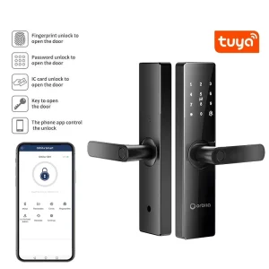 Orbita Blue Tooth Lock Smart Door Lock Fingerprint Password App Remote Control Electronic Lock for Apartment Front Door