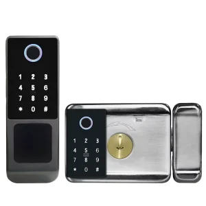 Outdoor IP65 Waterproof Aluminum Electric Gate Door Lock Double-Sided RFID Card WiFi App Control