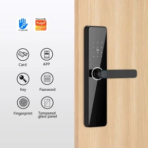 Outdoor Smart Electronic Hotel Door Lock with Tuya and TTLock App, RoHS and CE Certification