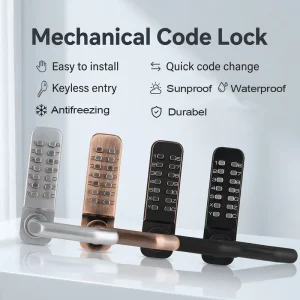 Outdoor Waterproof Mechanical Code Deadbolt Lock with Changeable Code
