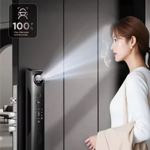 PR08 Smart Access System with Face Fingerprint Keypad WiFi Aluminum Lock for Wood Doors