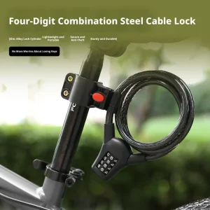 Password Bike Lock for Mountain Bikes, Electric Bicycles, and Scooters