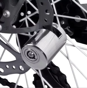 Portable Bicycle Disc Brake Wheel Lock for Bicycles, Motorbikes, and Scooters