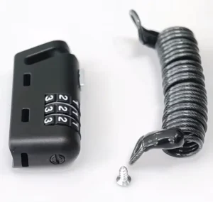 Portable Digit Combination Cable Lock for Bicycles and Motorcycle Helmets