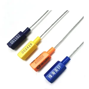 Portable High Security Lock n Lock Containers for Container Seal with Stainless Cable Numbered Security Tags