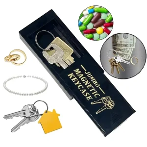 Portable Magnetic Key Hidden Safe Box Key Spare Magnet Outdoor Stash Magnetic Key Holder for Car Truck