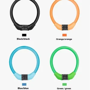 Portable Steel Cable Combination Lock for Bicycles, Electric Cars, and Mountain Bikes