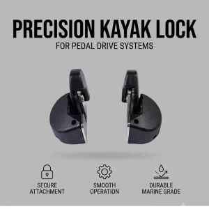 Precision Kayak Lock Canoe Pedal Drive Fin System Latch Secure Attachment Durable Marine Grade Hardware