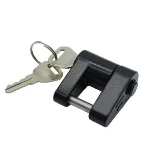Premium 1/4″ Trailer Coupler Lock New Condition Carbon Steel Parts & Accessories Black Color