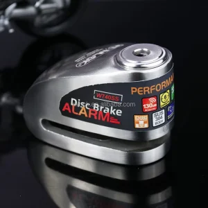 Premium Waterproof Anti-Theft Outdoor Disc Brake Lock with Alarm for Motorcycles & Bicycles 6mm/10mm Shackle 630g