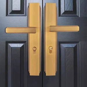 Quiet Zinc Alloy American-Style Solid Wood Door Mechanical Lock for Residential Double Doors