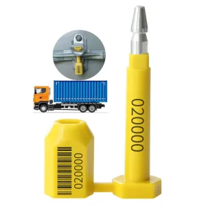 REB203 Custom Truck Container Shipping Bolt Seal ABS+Q235A Steel D8mm*H86mm Laser Hot Stamping Printing Ruier Brand Rail