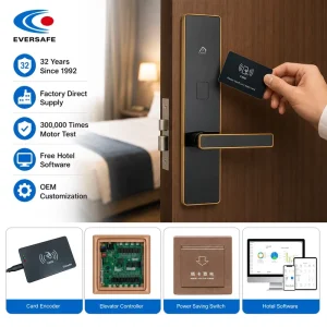 RFID Electronic Hotel Door Lock for Student Housing Dormitory Access Control
