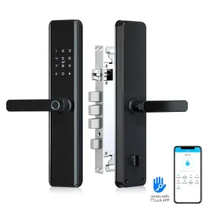 RFID Fingerprint Keyless Smart Door Lock with WiFi for Wood or Aluminum Doors