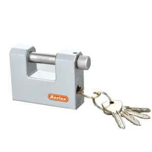 Rarlux70 100mm High Safety Solid Steel Heavy Duty Durable Anti Theft Key Padlock with Plated Surface
