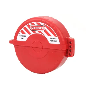Red Standard ABS Gate Valve Lockout Durable Industrial Equipment Safety Keyed Lock Rust Proof Industrial Equipment Keyed Lock