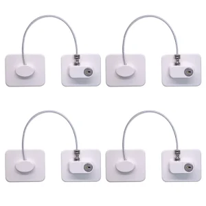 Refrigerator and Fridge Lock with Keys for Drawers Dishwashers Toilets and Cabinets, No Drilling
