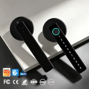 Remote Control App Keyless Entry Fingerprint Password Electronic Smart Door Lock
