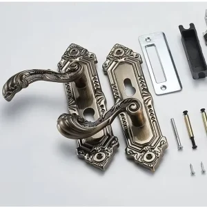 Resettable Zinc Alloy 4 Digit Padlock Black Combination Padlock School Gym Cabinet Code Pad Locks